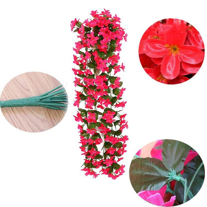 Artificial Flower Wisteria Basket Wall Hanging Flower