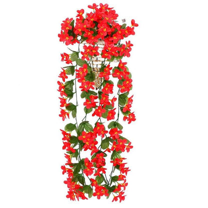 Artificial Flower Wisteria Basket Wall Hanging Flower