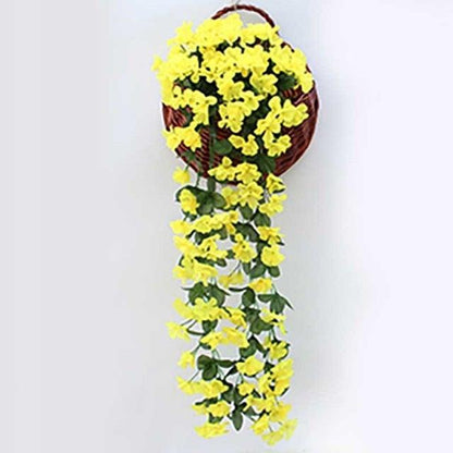 Artificial Flower Wisteria Basket Wall Hanging Flower