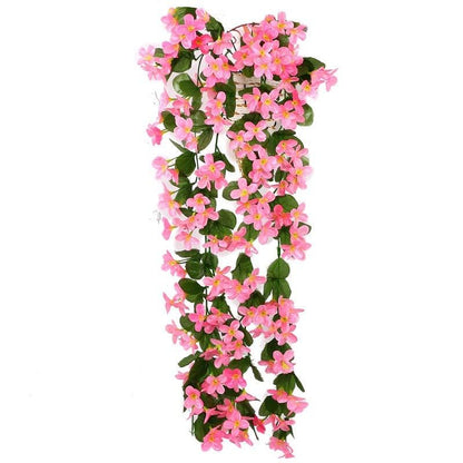 Artificial Flower Wisteria Basket Wall Hanging Flower