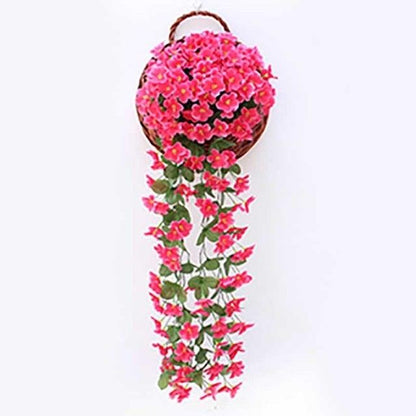 Artificial Flower Wisteria Basket Wall Hanging Flower
