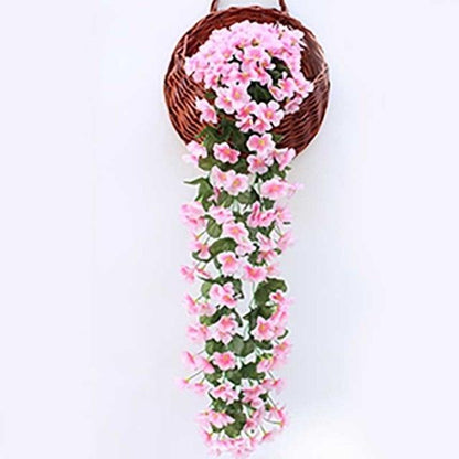 Artificial Flower Wisteria Basket Wall Hanging Flower