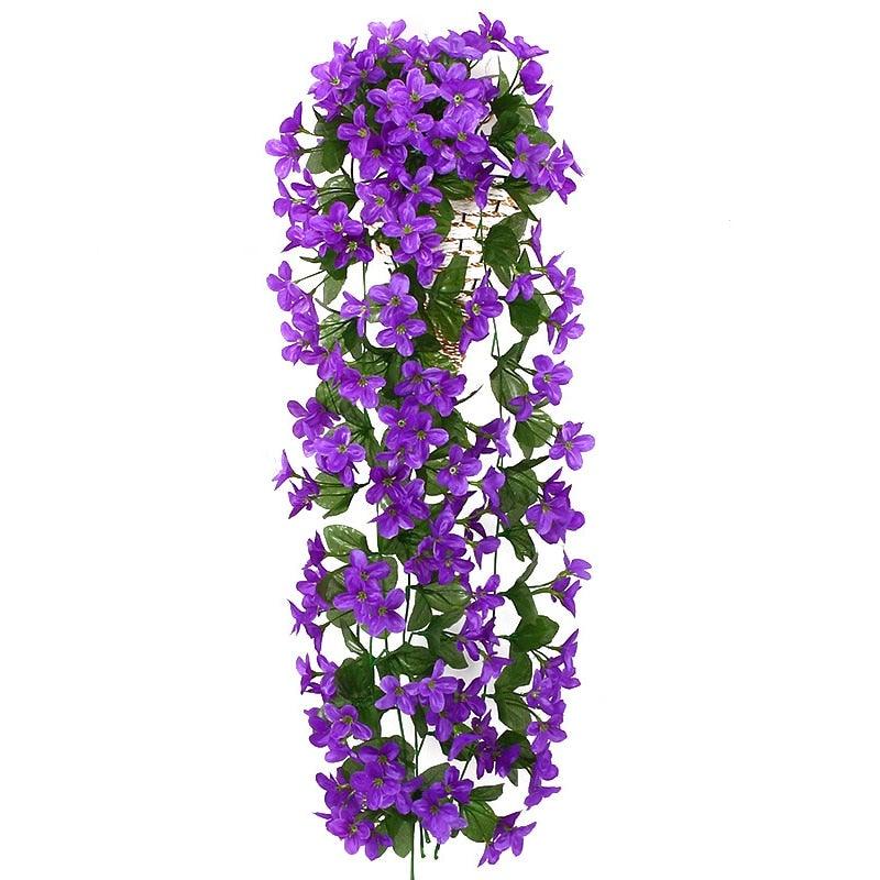 Artificial Flower Wisteria Basket Wall Hanging Flower