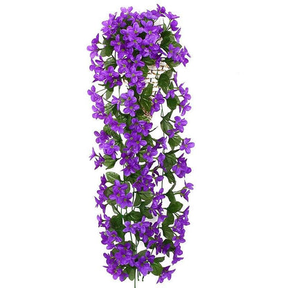 Artificial Flower Wisteria Basket Wall Hanging Flower