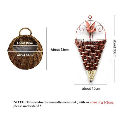 Artificial Flower Wisteria Basket Wall Hanging Flower
