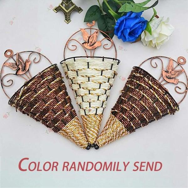 Artificial Flower Wisteria Basket Wall Hanging Flower