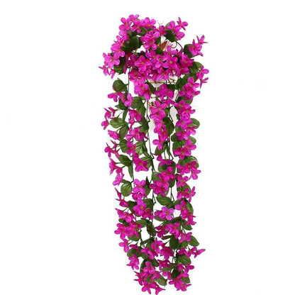 Artificial Flower Wisteria Basket Wall Hanging Flower