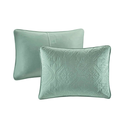 3 Piece Reversible Bedspread Set Seafoam King/Cal King