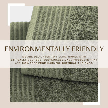 6 Piece Set Cotton Bath Towels - Kasper Collection