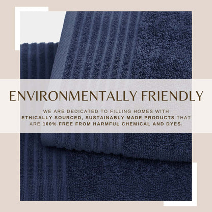 6 Piece Set Cotton Bath Towels - Kasper Collection